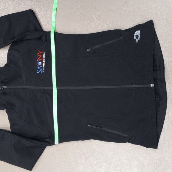 SANY BLACK NORTHFACE JACKET, BURGUNDY LONGSLEEVE 3/4 ZIP, RED SHORT SLEEVE SHIRT - Picture 7 of 16